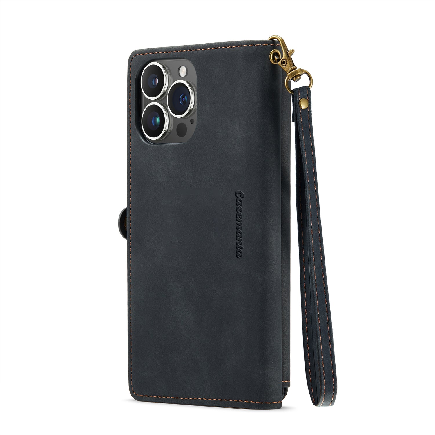 DECA | Portemonnee Book Case met Extra Vakken | Charcoal Gray