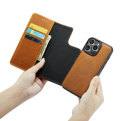 Snap Leather+ | MagSafe-Compatibel Leren 2-in-1 Bookcase | Sienna Brown