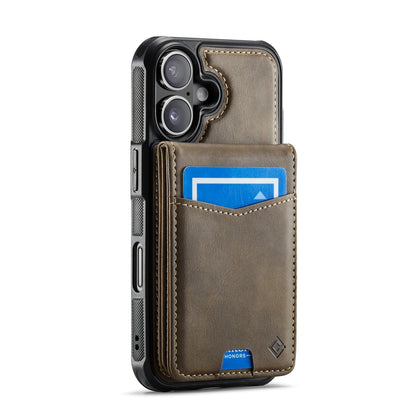 Hochwertige 2-in-1-Rückseite | Abnehmbarer Ständer mit Brieftaschenfunktion | für Apple iPhone