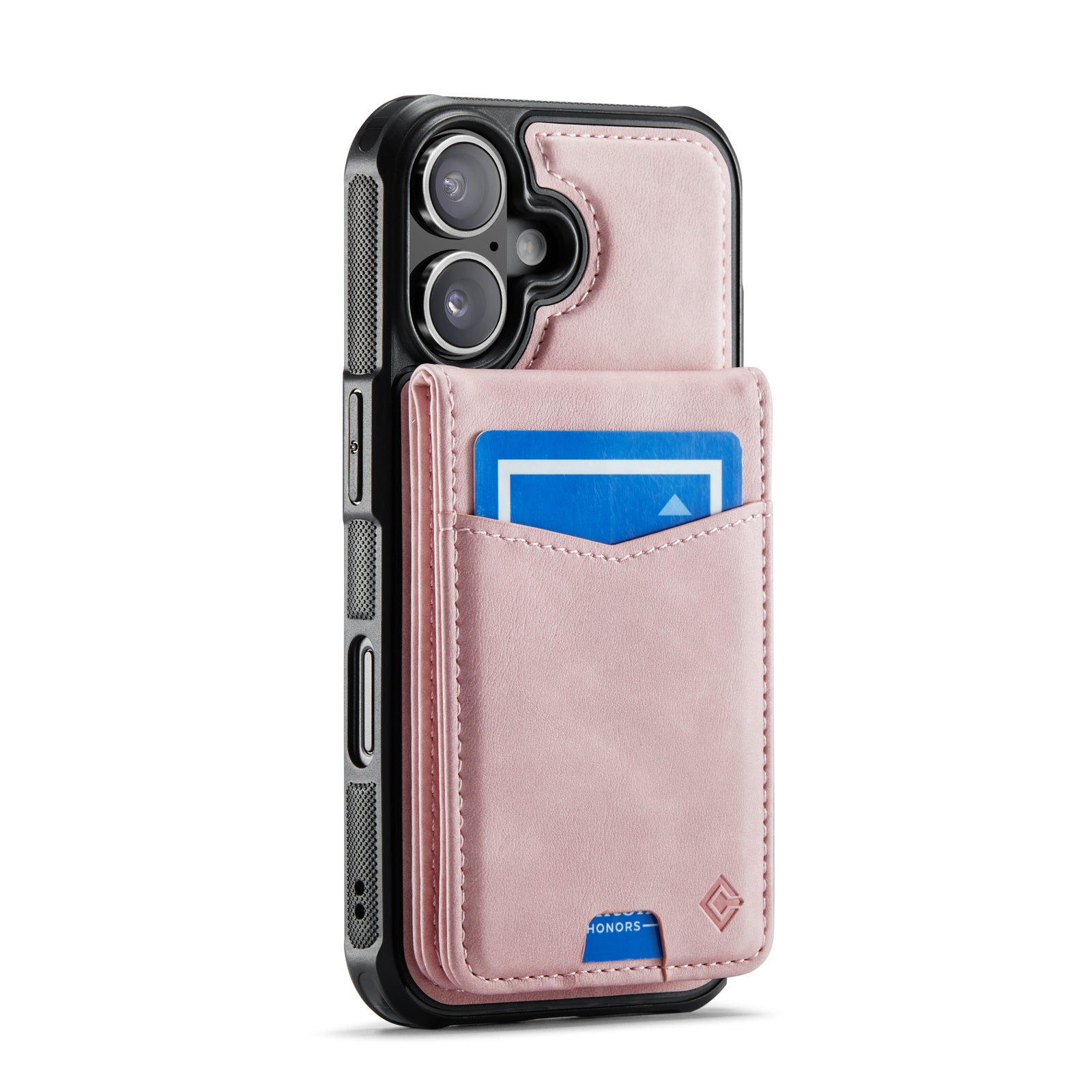 Hochwertige 2-in-1-Rückseite | Abnehmbarer Ständer mit Brieftaschenfunktion | für Apple iPhone