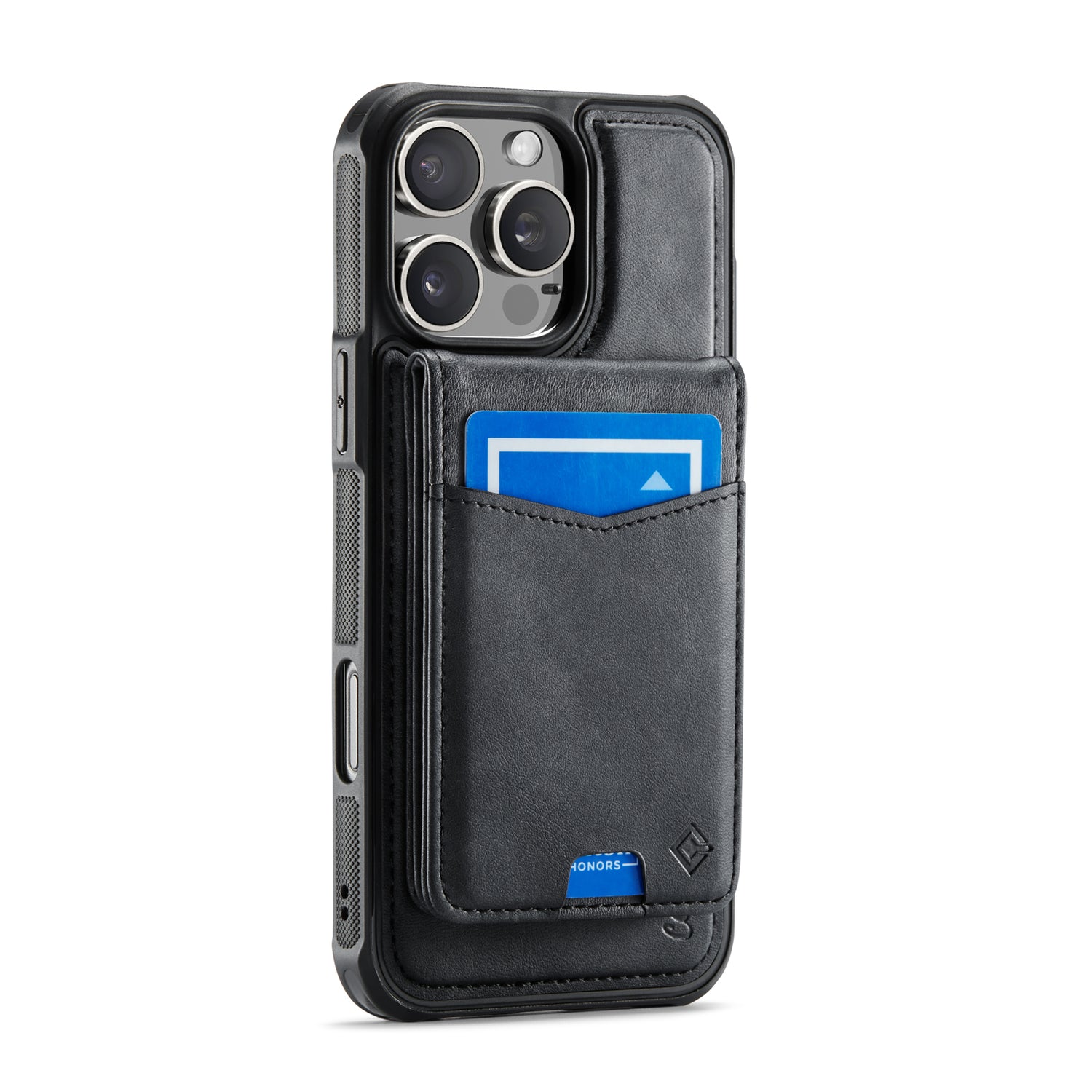 Hochwertige 2-in-1-Rückseite | Abnehmbarer Ständer mit Brieftaschenfunktion | für Apple iPhone