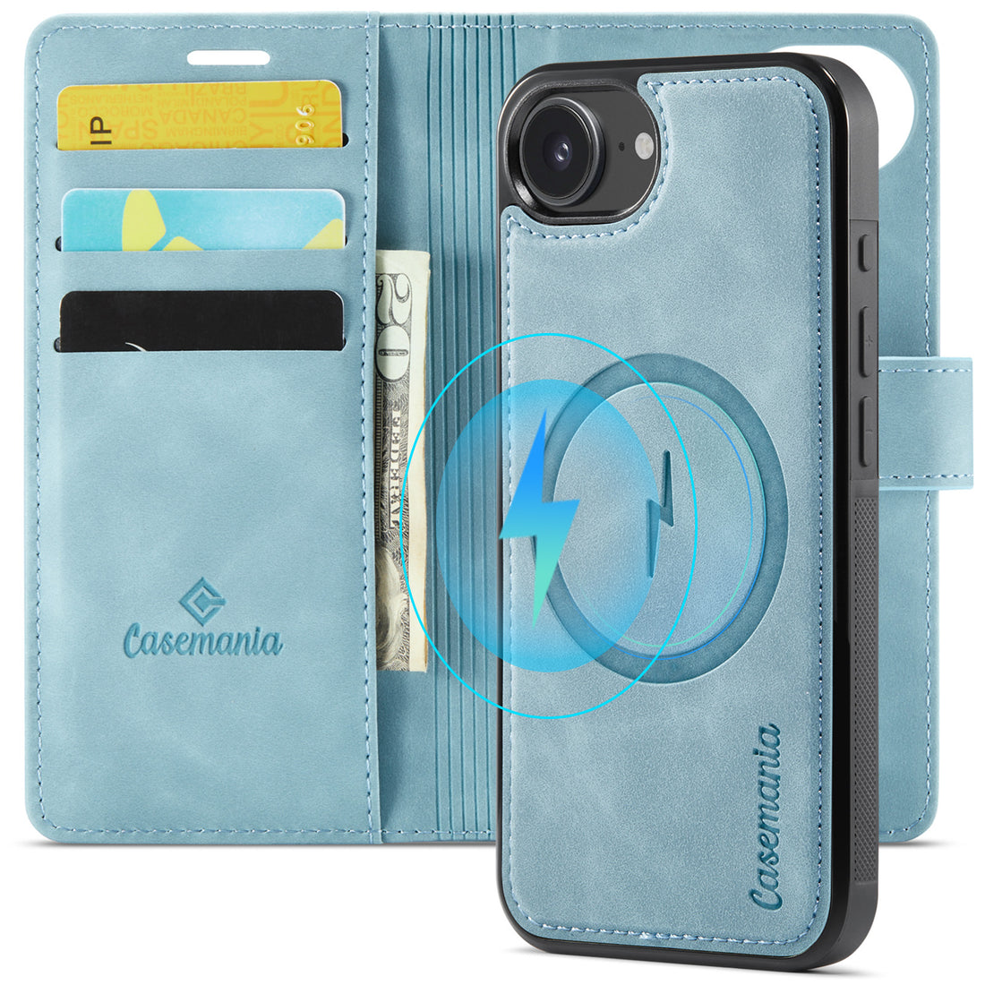 Snap Magnet | MagSafe-Compatibel 2-in-1 Bookcase | Aqua Blue