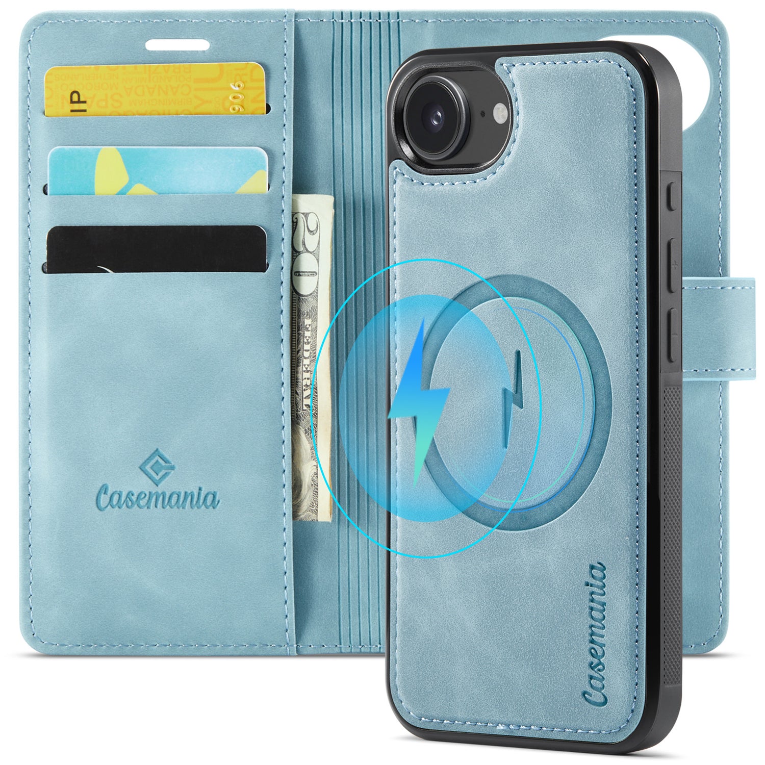 Snap Magnet | MagSafe-Compatibel 2-in-1 Bookcase | Aqua Blue