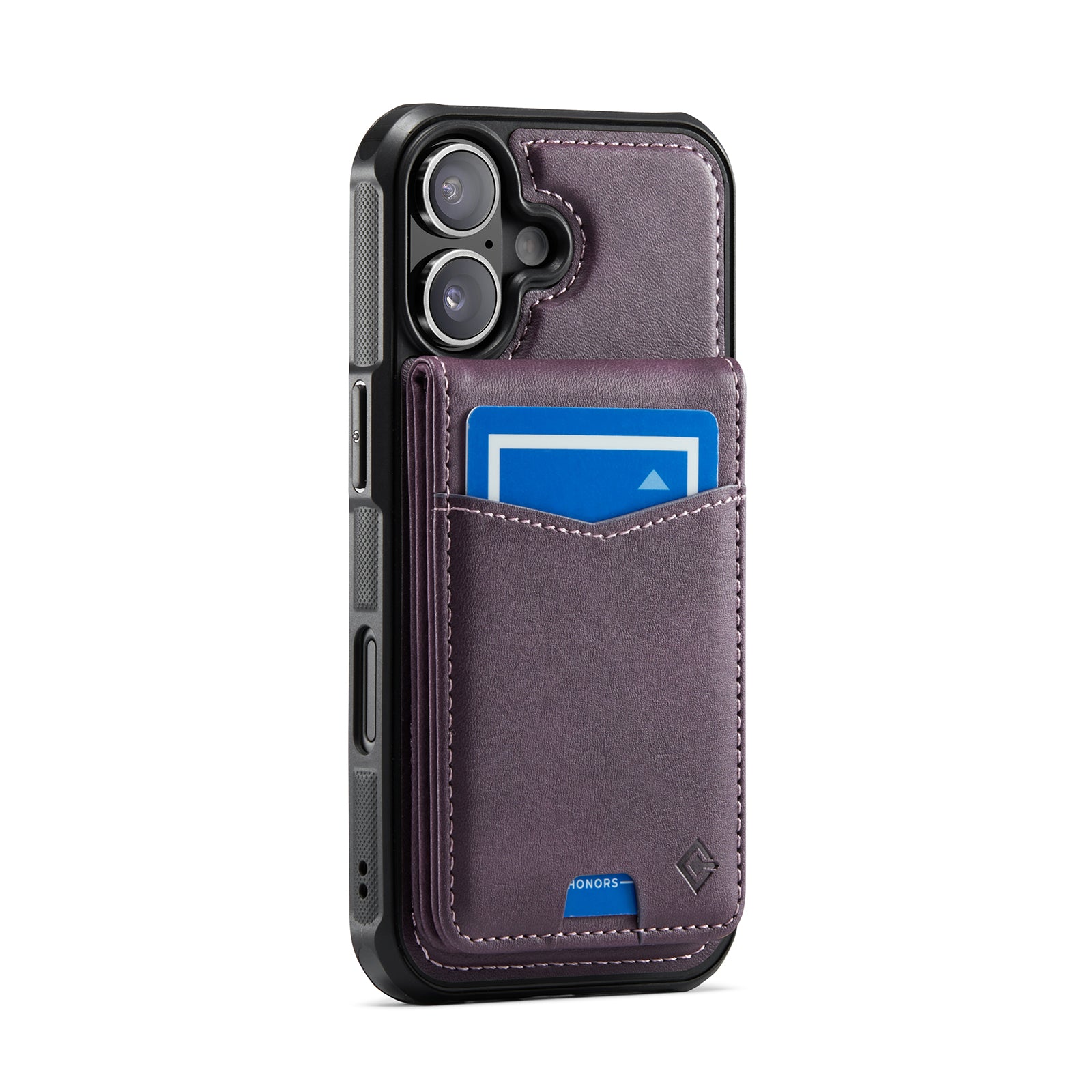 Hochwertige 2-in-1-Rückseite | Abnehmbarer Ständer mit Brieftaschenfunktion | für Apple iPhone